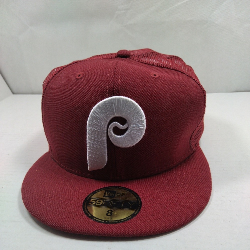 Philadelphia Phillies Vintage Throwback 1970's Logo Baseball Trucker Hat Cap OS